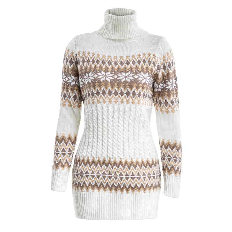 Women's Christmas Turtleneck Sweater - Cruish Home