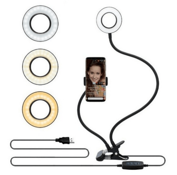 LED Selfie Ring Light for Live Adjustable Makeup Light-8cm Stand - Cruish Home