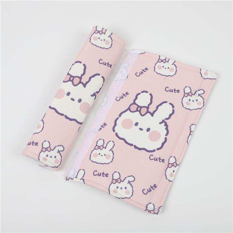 Cute Bunny Ice Silk Car Shoulder Protector - Cruish Home