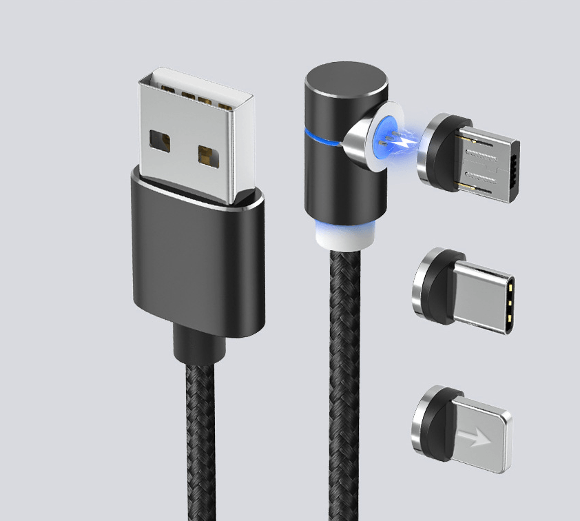 Magnetic Cable LED Magnet Charger Cable USB Cable & USB Type-C USB C - Cruish Home