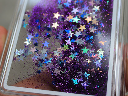 Purple Glitter iPhone Case