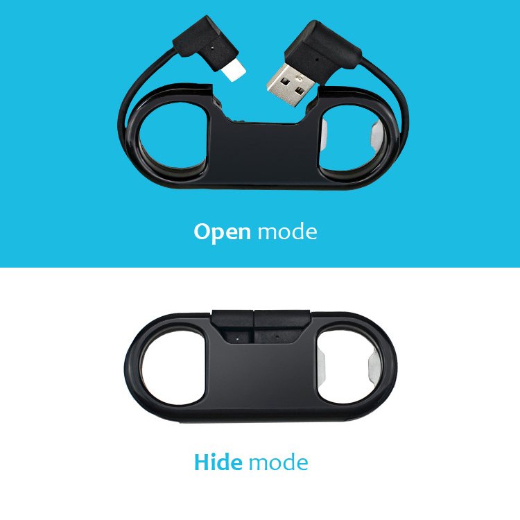 Bottle Opener Lightning & Micro USB Cable