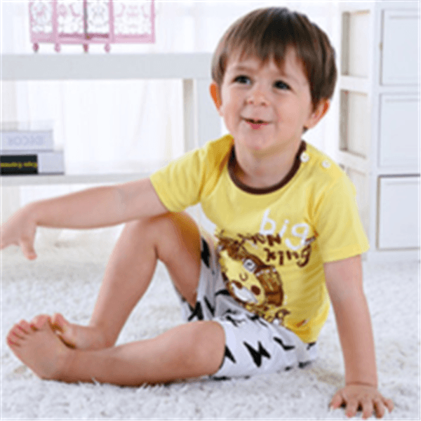 Cartoon Clothing Baby Boy Summer Clothes T-shirt Baby Girl Casual Clothing Sets - Cruish Home