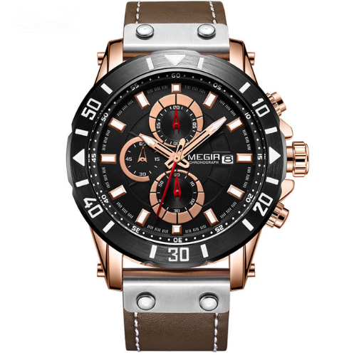 Fashion Sports Leather Wild Quartz Watch For Men