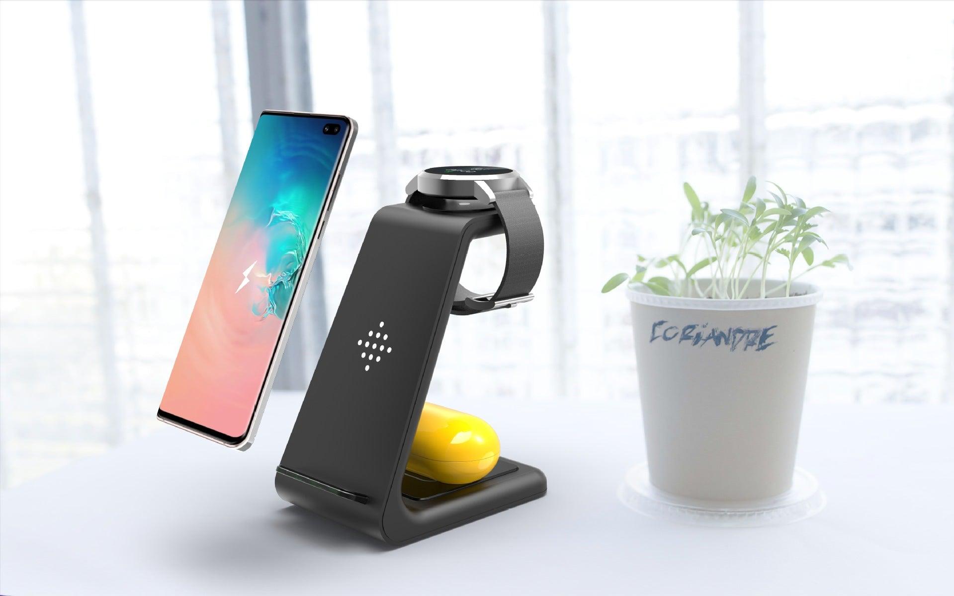 3-in-1 Wireless Charger Stand for Phone, Watch, Earbuds