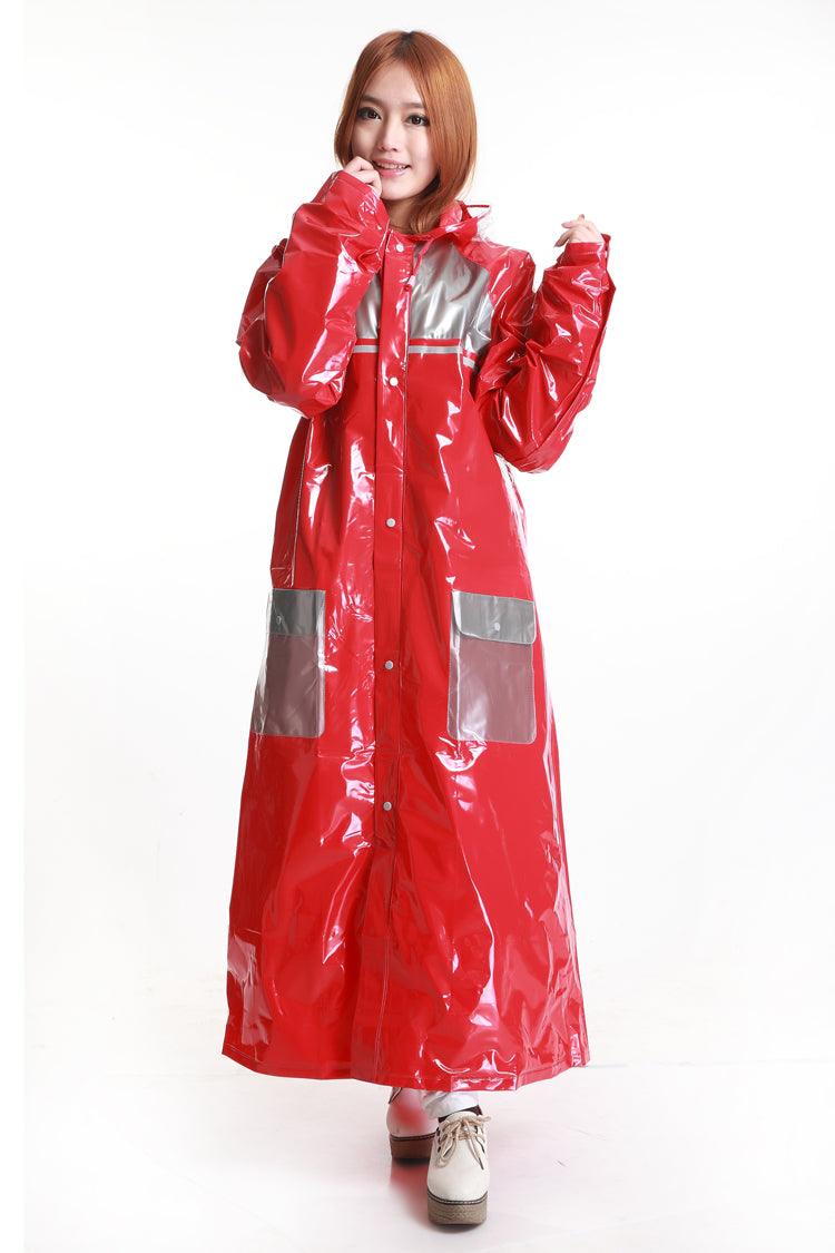 European Version Of Super Fat Tall Fat Men And Women Adult Thickened Long Backpack Raincoat - Cruish Home