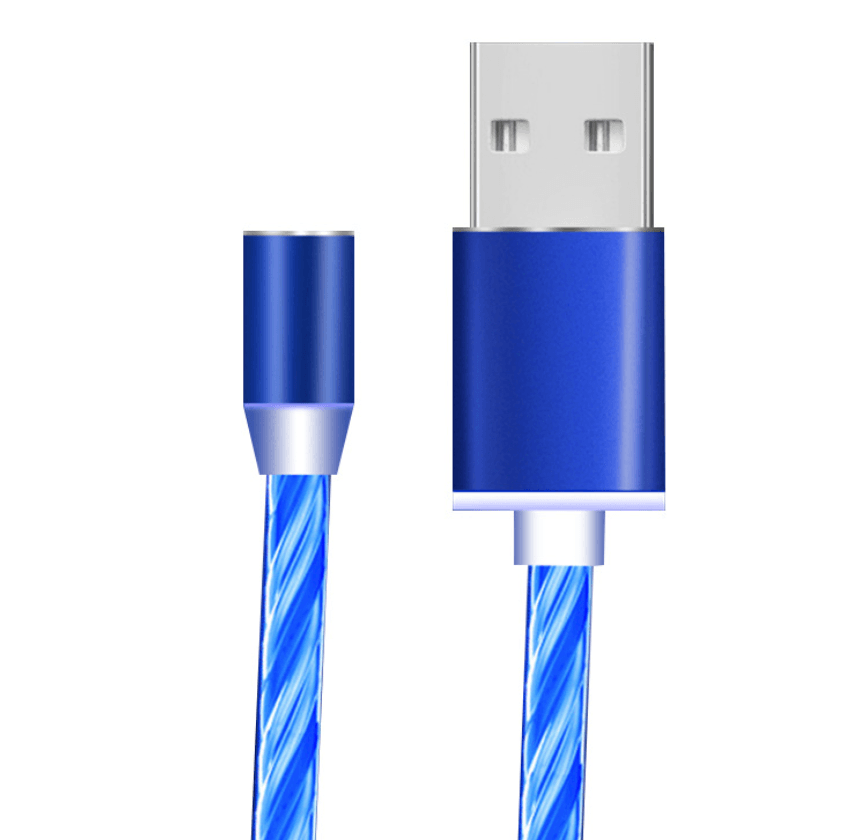 Compatible with Apple, Flowing Ligh Magnetic Streamer Data Line Cable for Iphone Android Typec - Cruish Home