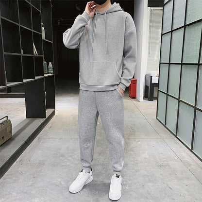 Men's Sweater Suit Ankle-tied Sweatpants Long Sleeve Sports Suit