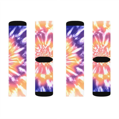 Pink Tie Dye Novelty Socks