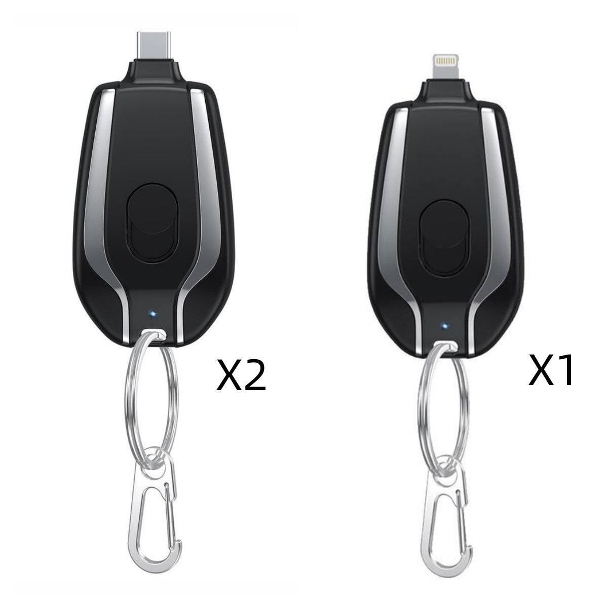 Mini Keychain Charger Emergency Power Bank Type-C