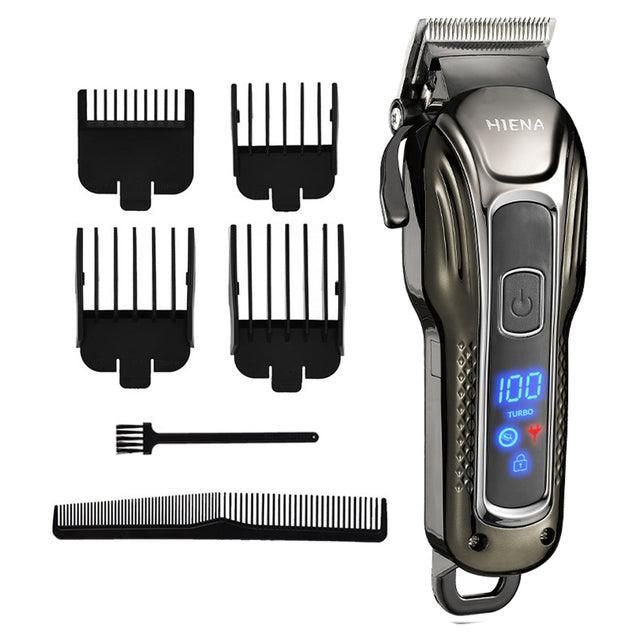 Hiena Hair Scissors LCD Digital Display Professional Hair Scissors Rechargeable Hair Clipper Razor Fader - Cruish Home