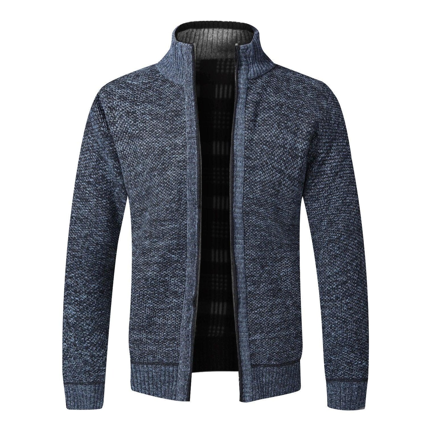 Men's Knitted Cardigan With Plush Coat, Loose And Fat, Large - Cruish Home