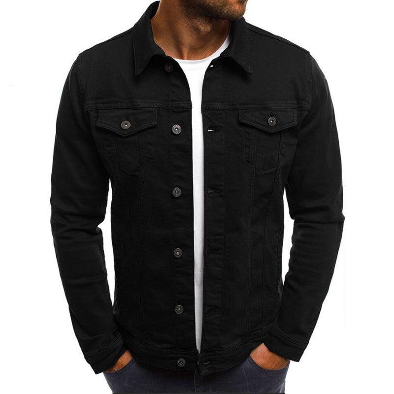 Casual Men Jacket Denim Button Shirt - Cruish Home