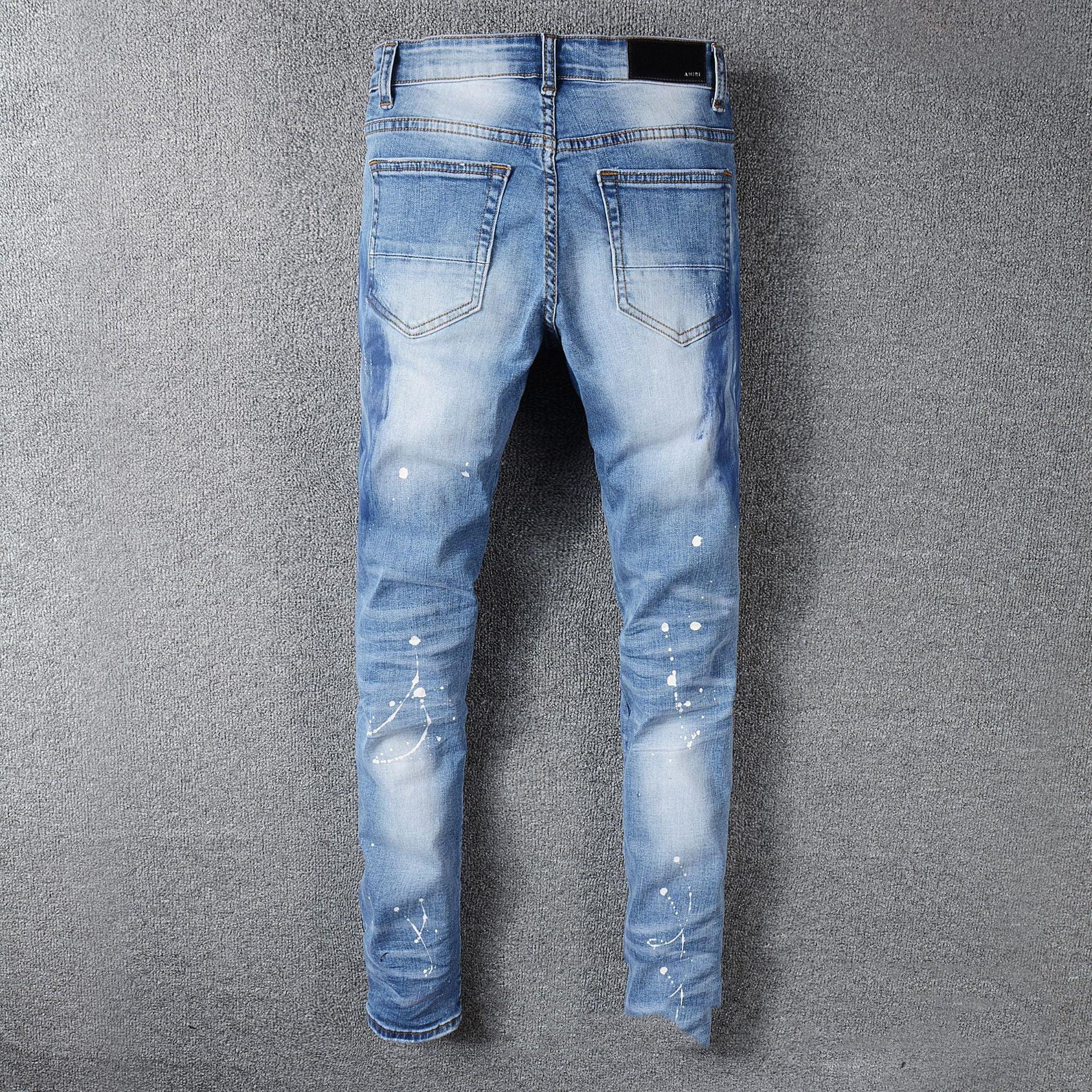 Men's Whiskered Patch Patch Jeans - Cruish Home