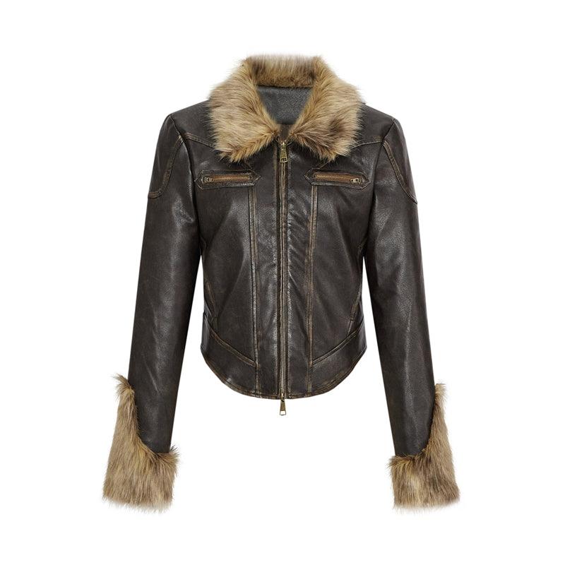 Women's Autumn And Winter Retro Fur Collar Warm And Cotton Jacket - Cruish Home