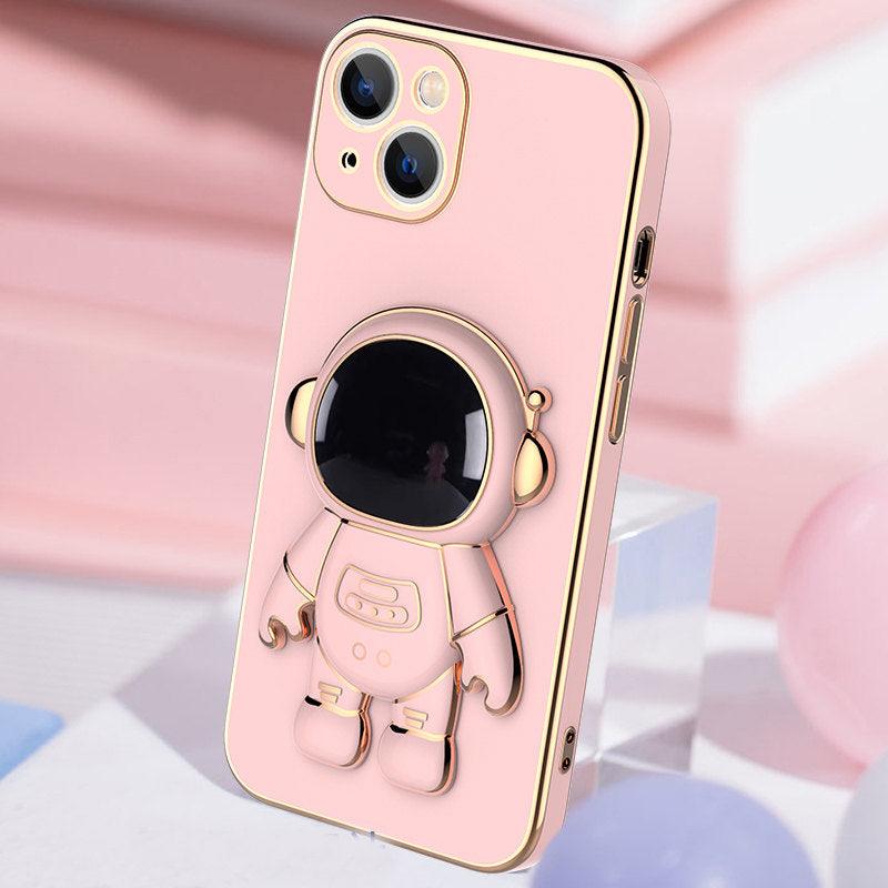 3D Astronaut Phone Case - Anti-Drop Electroplating Bracket