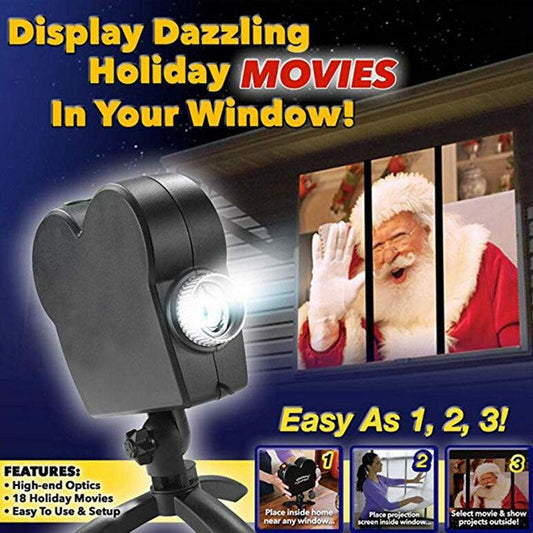 Window LED Lights Display Laser Halloween Home DJ Show Lights Christmas Spotlight Projector Movie Party Lights - Cruish Home