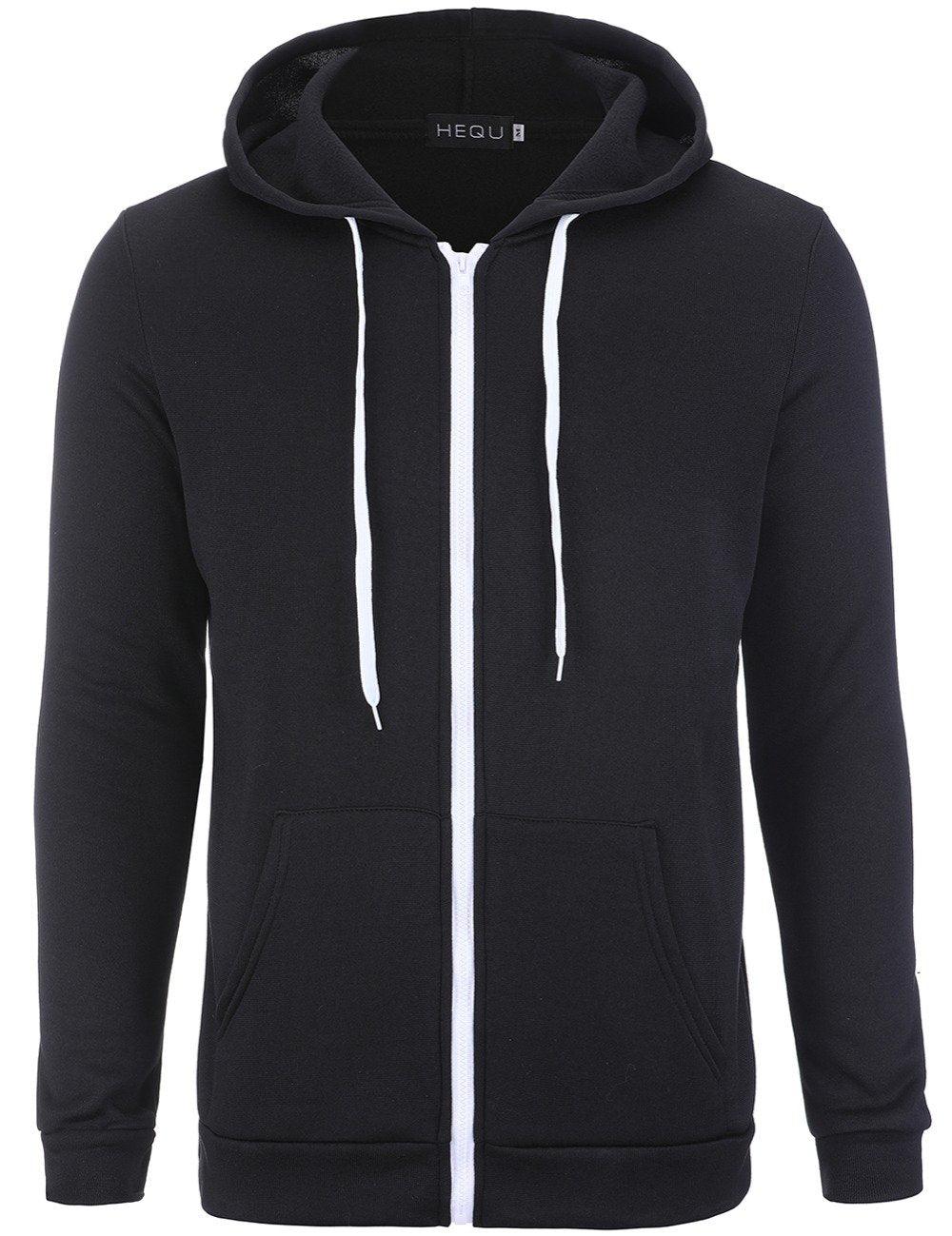 Men Black Hip Hop Mantle Hoodies - Cruish Home