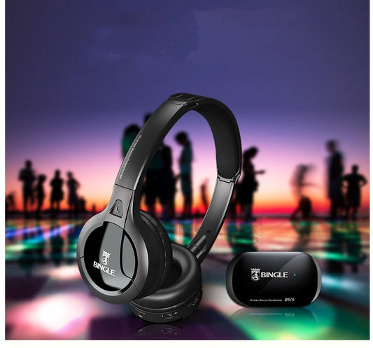 Bingle B616 Wireless Headset Computer Television Elderly People Watch FM Radio Television Headphones