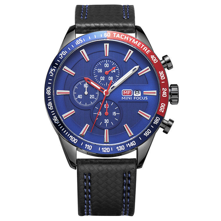 Men's Fashion Quartz Watch With Calendar Feature