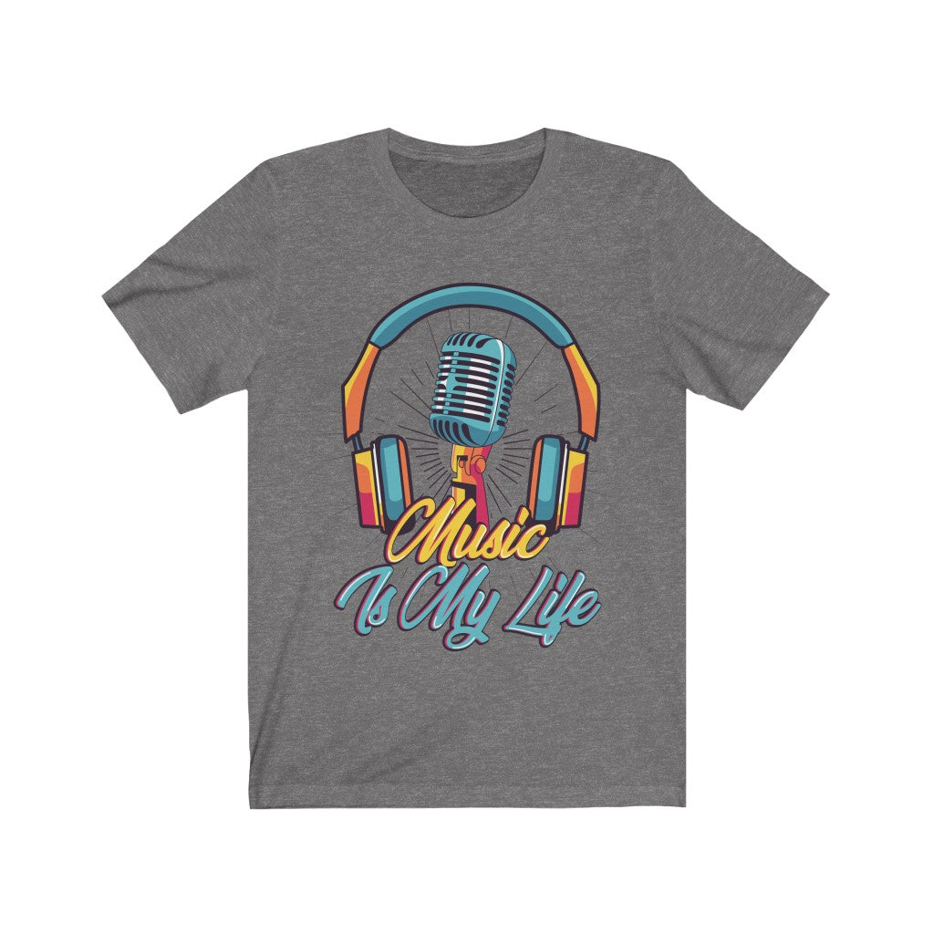 Headphone and Mic Music is my Life T-Shirt