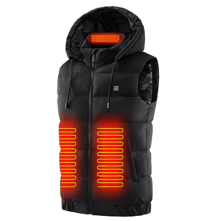 Self-heating Vest Men's Hooded Smart - Cruish Home