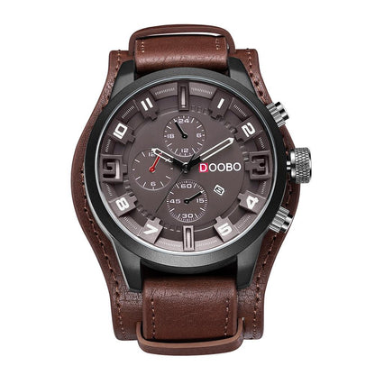 Fashion Calendar Waterproof Belt Watch For Men