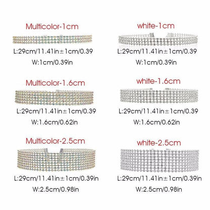 Fashion Women Full Crystal Rhinestone Choker Necklace Wedding Jewelry Chokers Necklaces for Women - Cruish Home