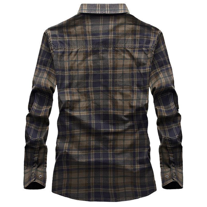 Men's Plaid Long Sleeve Shirt - Cruish Home