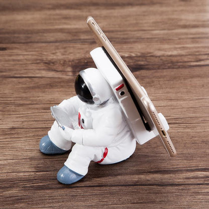 Simple Astronaut Mobile Phone Stand Student Desktop Holder Cute Spaceman Cell Phone Holder Creative Gift Small Desk Decoration - Cruish Home