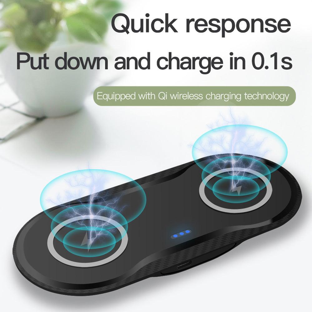 Wireless Charger Dual Mobile Phone Charger - Cruish Home