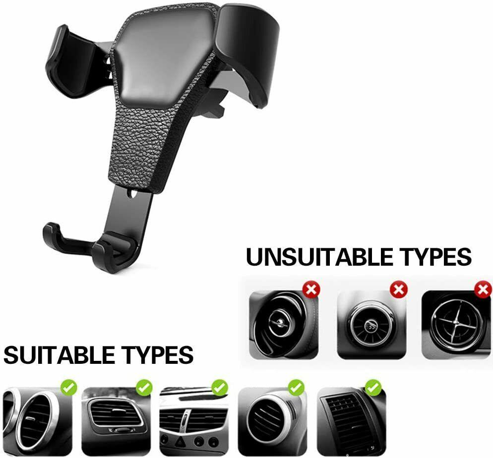 Universal Car Mount Holder Stand Air Vent Cradle For Mobile Cell Phone Gravity Car Mount Air Vent Phone Holder For I Phone X XR XS Max S Amsung S10 Note9 - Cruish Home