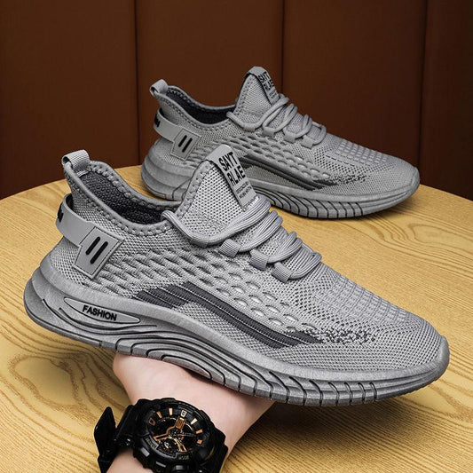 Trendy Mesh Fly Woven Thin Breathable Net Shoes For Men - Cruish Home