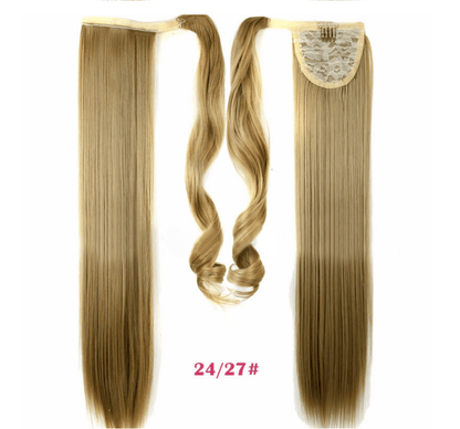 Velcro Wig Ponytail Straight Invisible Hair Extension - Cruish Home