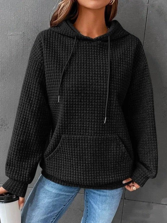 Women's Loose Casual Solid Color Long-sleeved Sweater - Cruish Home