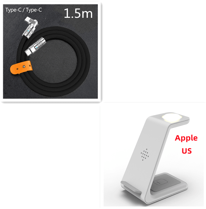 3-in-1 Wireless Charger Stand for Phone, Watch, Earbuds