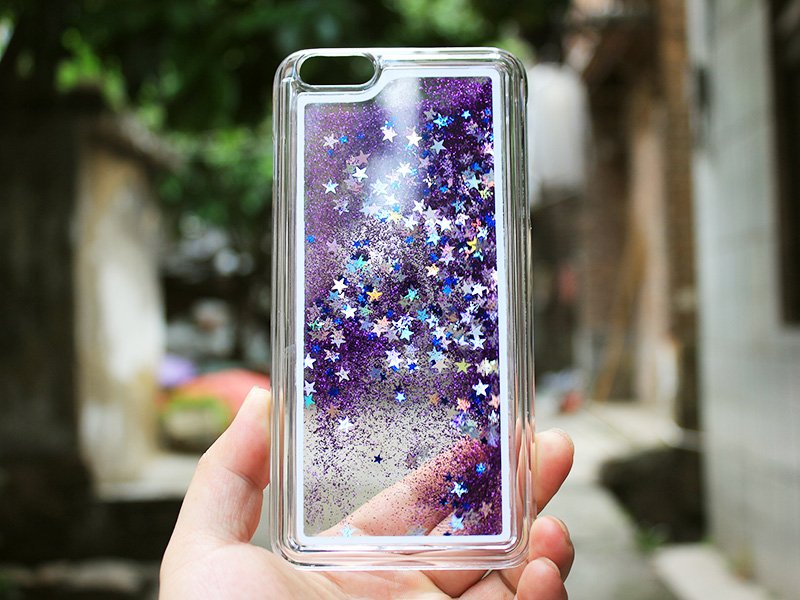 Purple Glitter iPhone Case