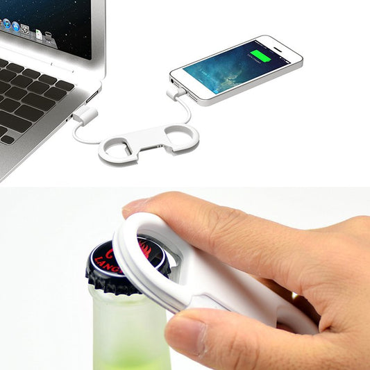 Bottle Opener Lightning & Micro USB Cable