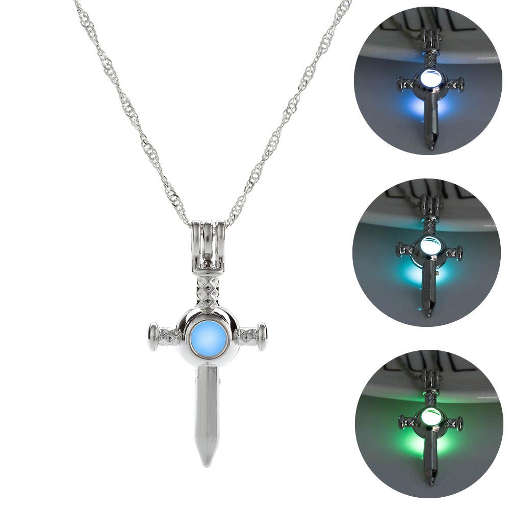 Creative Luminous Sword Openable Hollow Pendant - Cruish Home