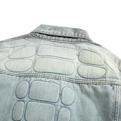 Skull Skeleton Denim Clothes Jacket Men - Cruish Home