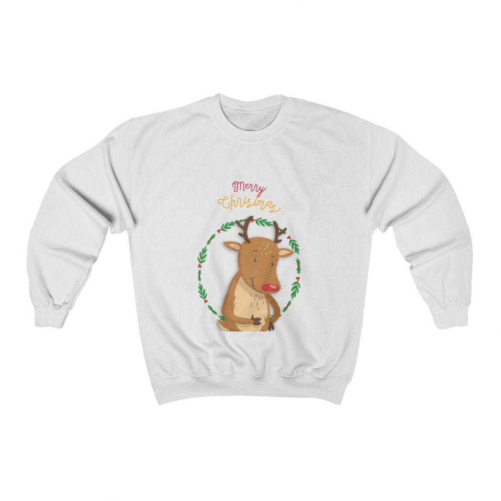 Womens Reindeer Crewneck Sweatshirt