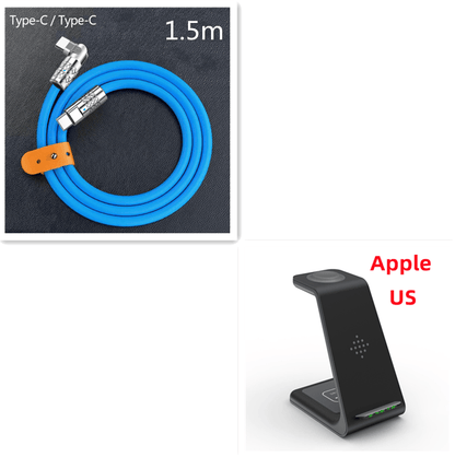 3-in-1 Wireless Charger Stand for Phone, Watch, Earbuds