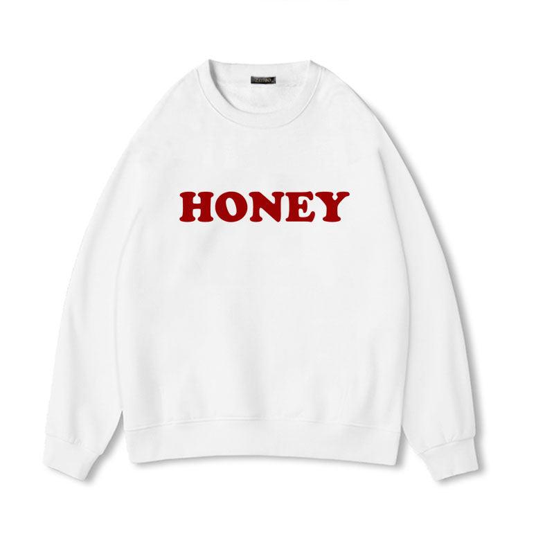 Honey Print Hoodies Winter Women - Cruish Home