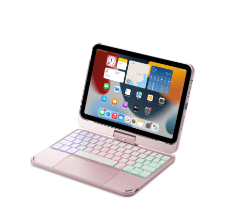 Compatible with Apple, Rotatable Bluetooth Ipad Touch Keyboard With Backlight - Cruish Home