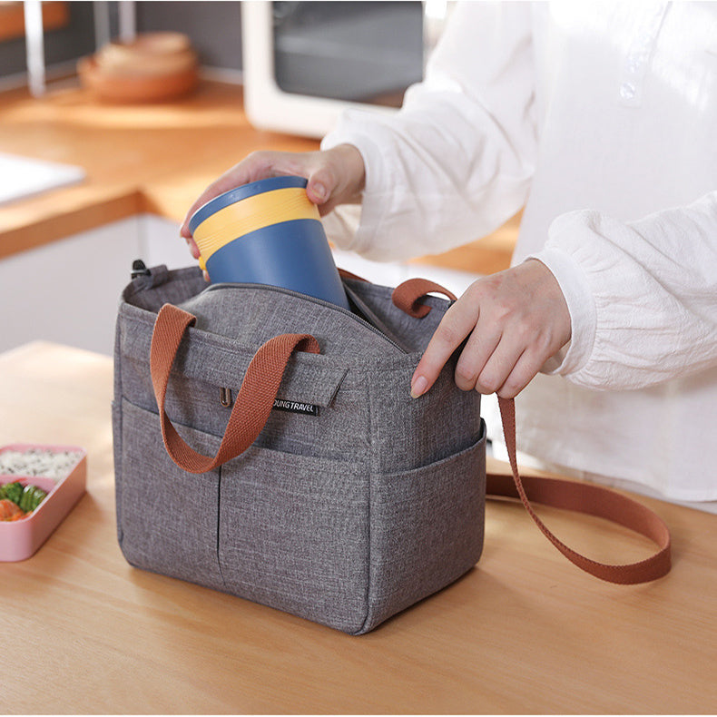 Portable Insulated Lunch Box Lunch Bag Shoulder Bags For Picnic Outdoor