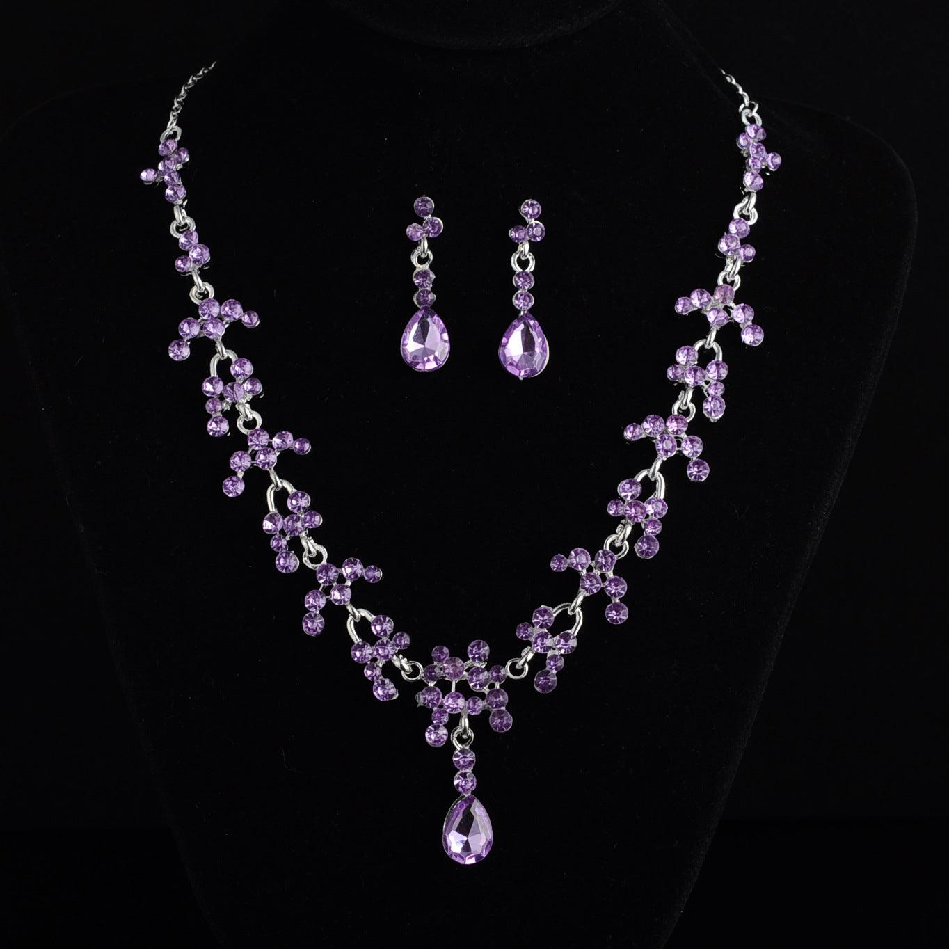 Bridal jewelry, necklace, earring set, wedding dress, jewelry accessories, fast selling pass - Cruish Home