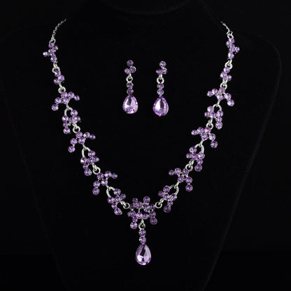 Bridal jewelry, necklace, earring set, wedding dress, jewelry accessories, fast selling pass - Cruish Home