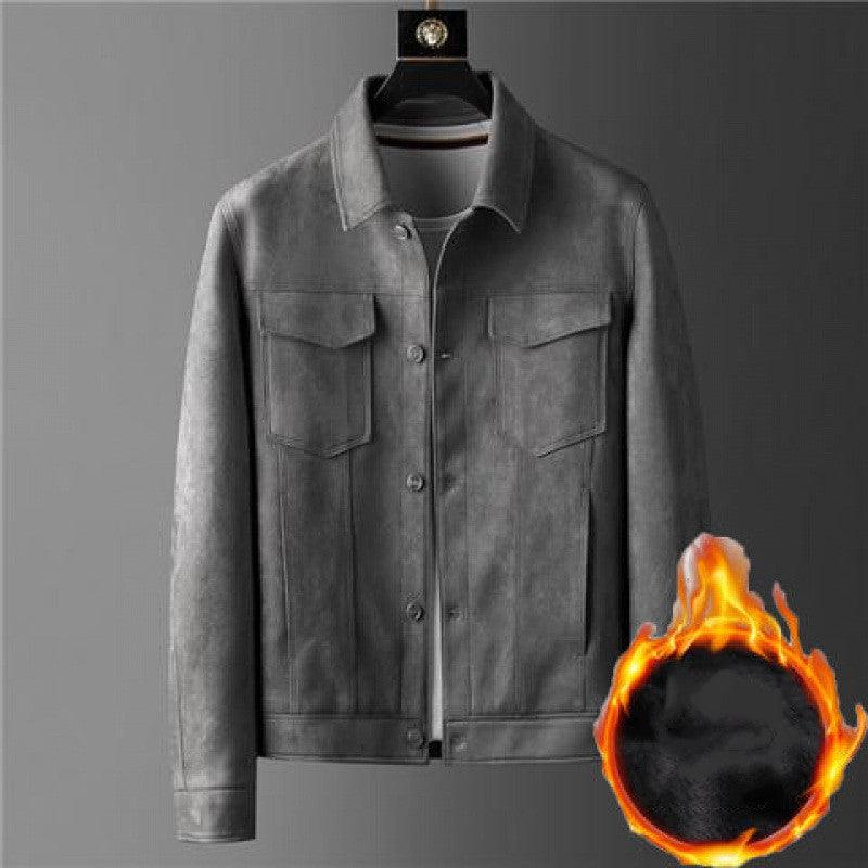 Coat Autumn Men's Spring High-grade Texture Light Luxury New Korean Style Jacket Men's Lapel Casual All-matching Work Clothes - Cruish Home