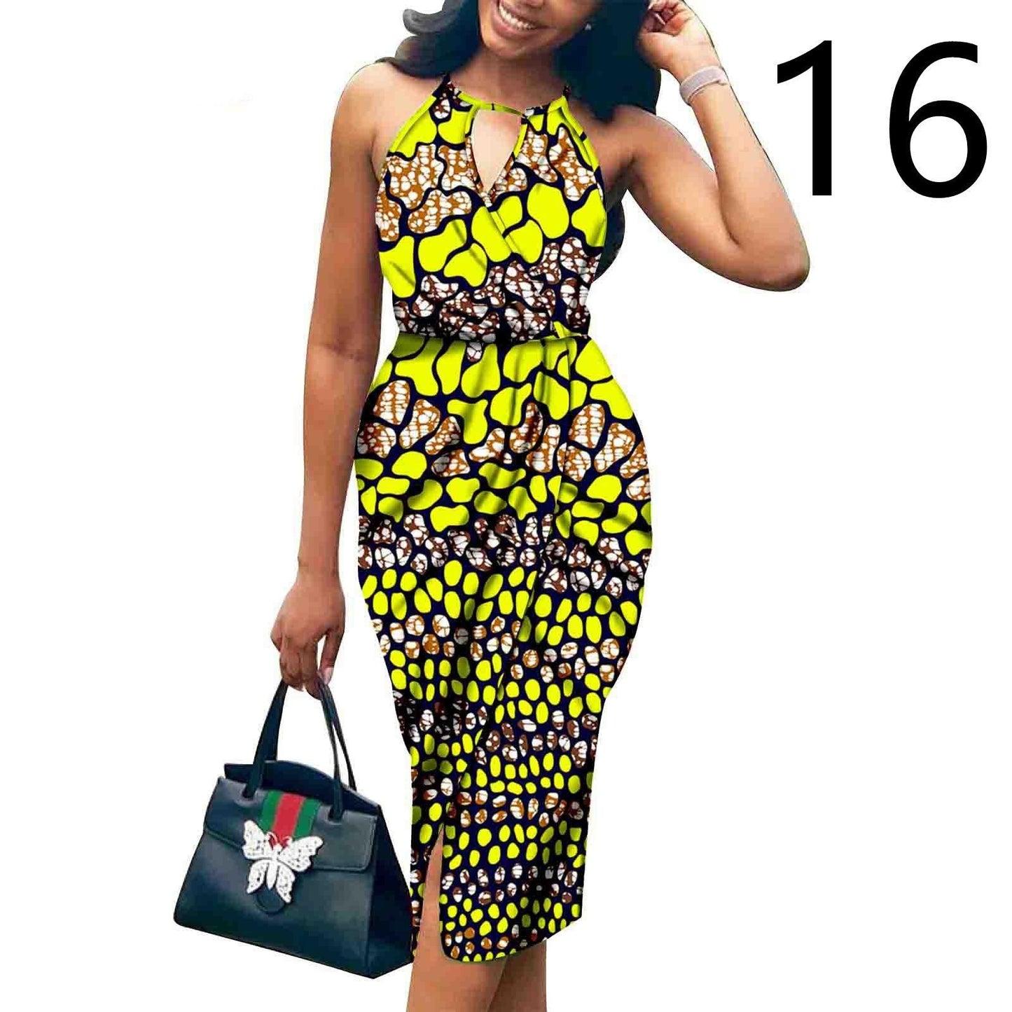 African Ethnic Printed Batik Cotton Fashion Dress - Cruish Home