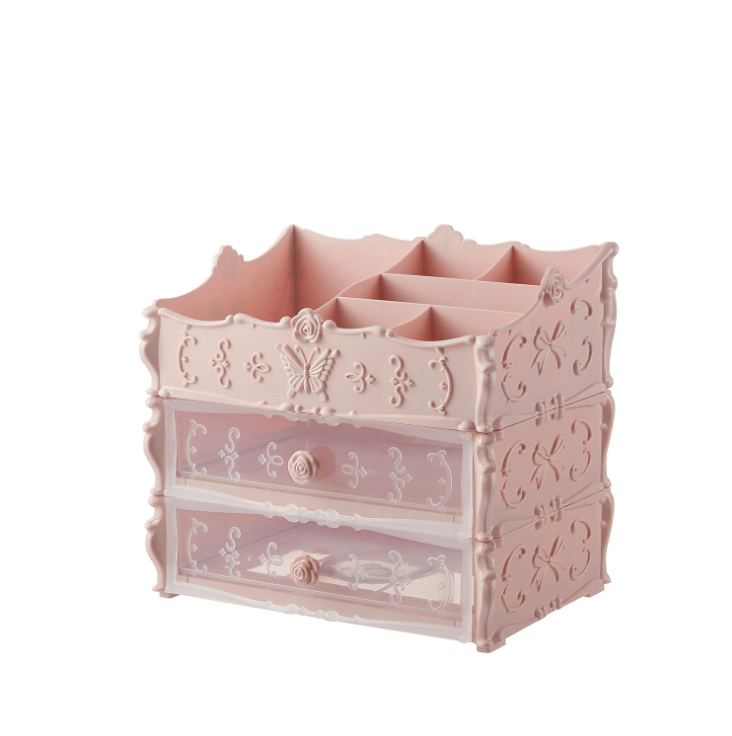 Transparent Makeup Organizer Cosmetic Storage Box Drawer Desktop Organizer Jewelry Beauty Storage Bins Lipstick Christmas Gifts - Cruish Home